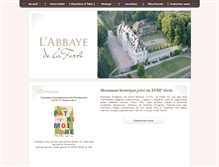 Tablet Screenshot of abbayedelaferte.com